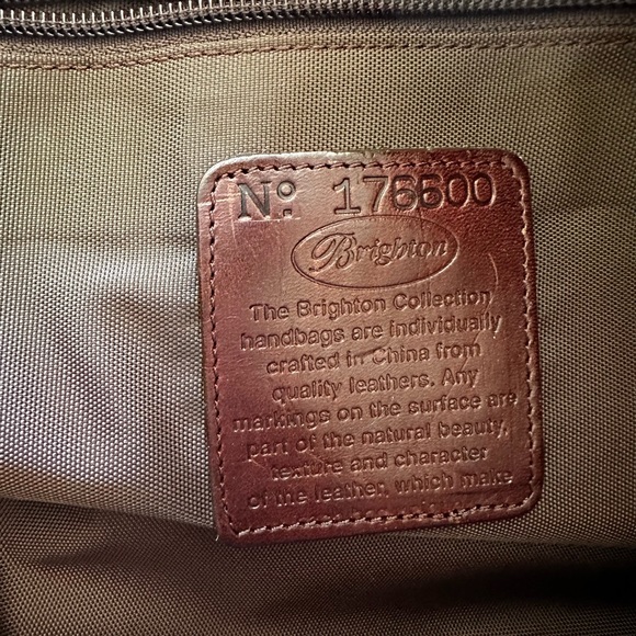 Brighton Embroidered Tapestry Canvas and Leather Camel and monkeys design Tote - Picture 8 of 11